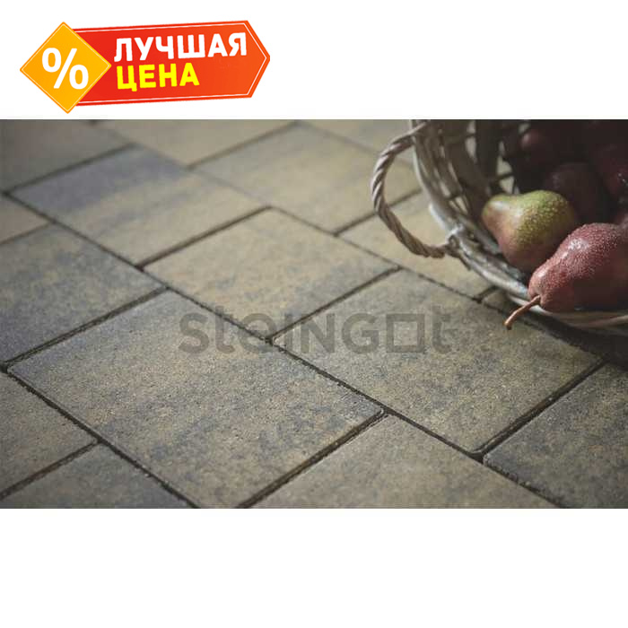 Плитка тротуарная Steingot Color Mix, Новый город, Штайн xром, толщина 60 мм