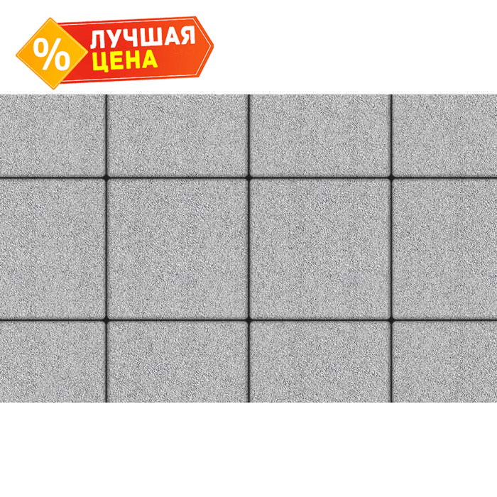 Плитка тротуарная Квадрум Б.6.К.6 гранит белый 400x400x60 мм