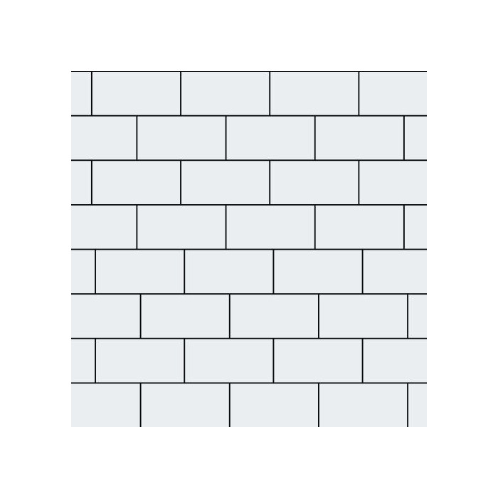 Тротуарная плитка Steinrus Прямоугольник Лайн 200х100х40 мм Белый